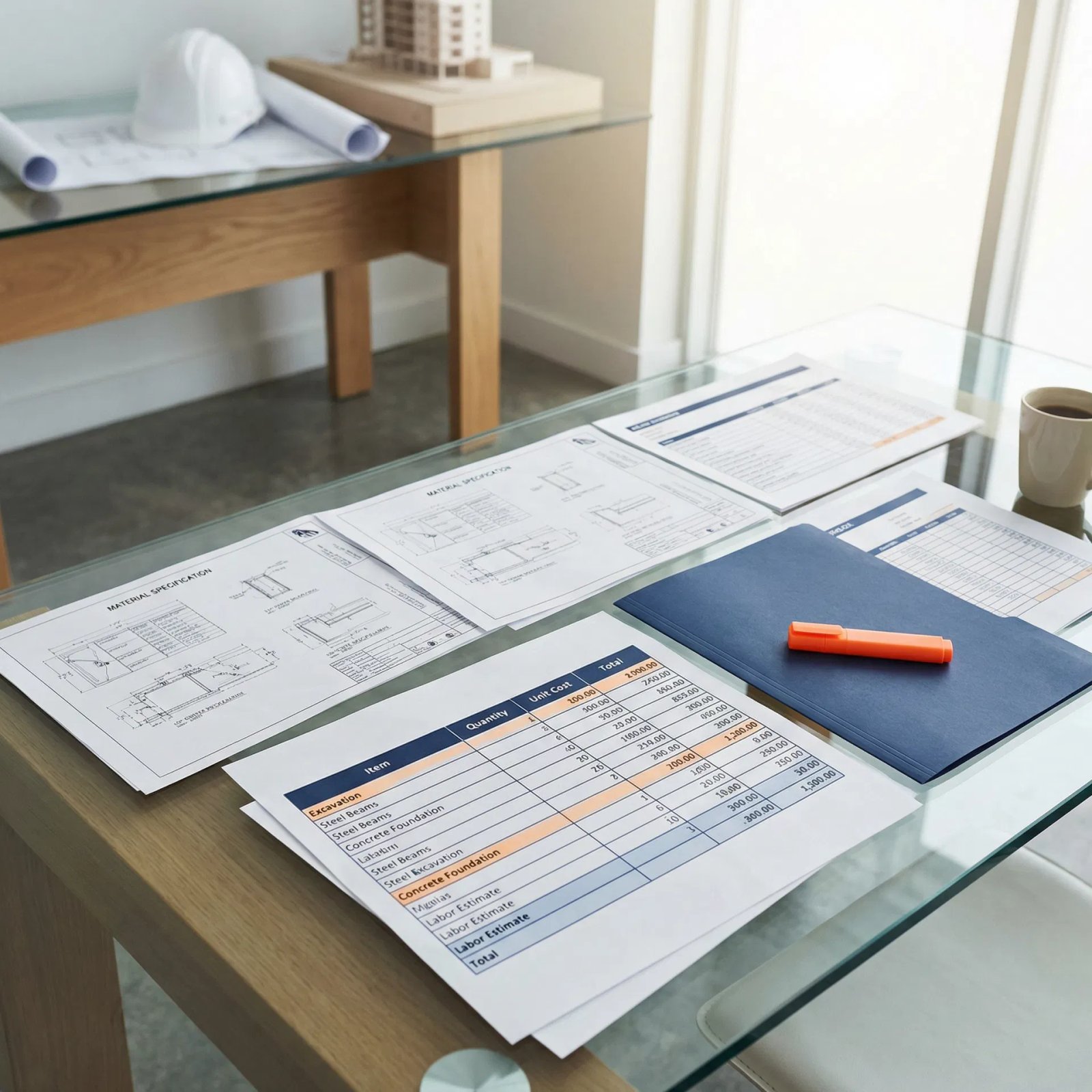 Transparent construction planning process